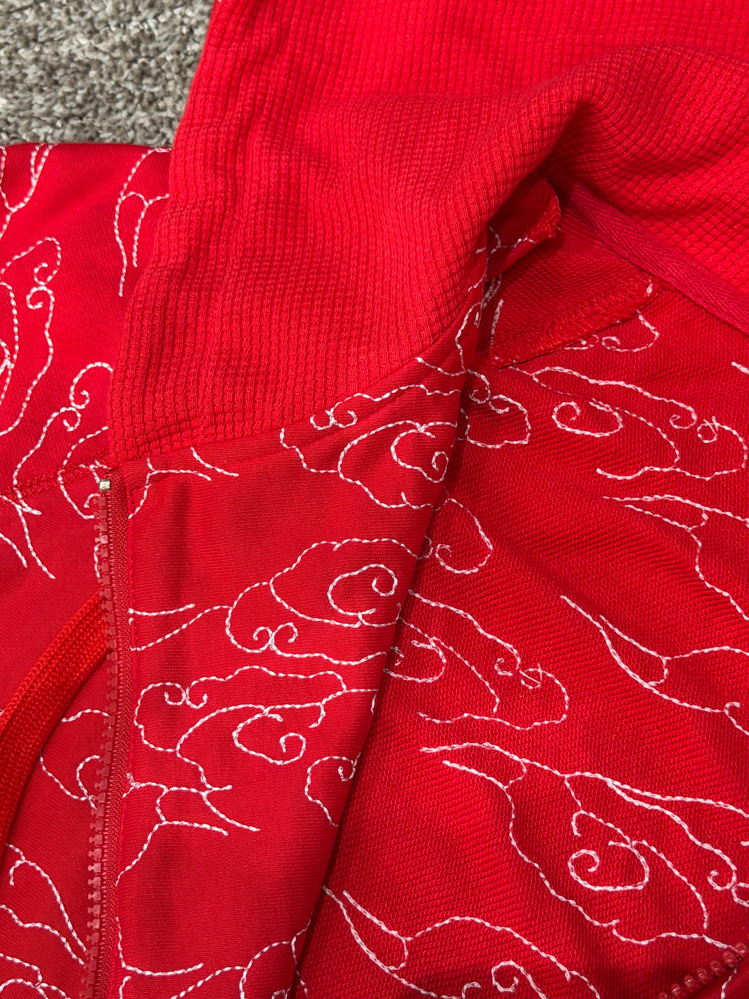 JP Red Cloud Zip Up Hoodie