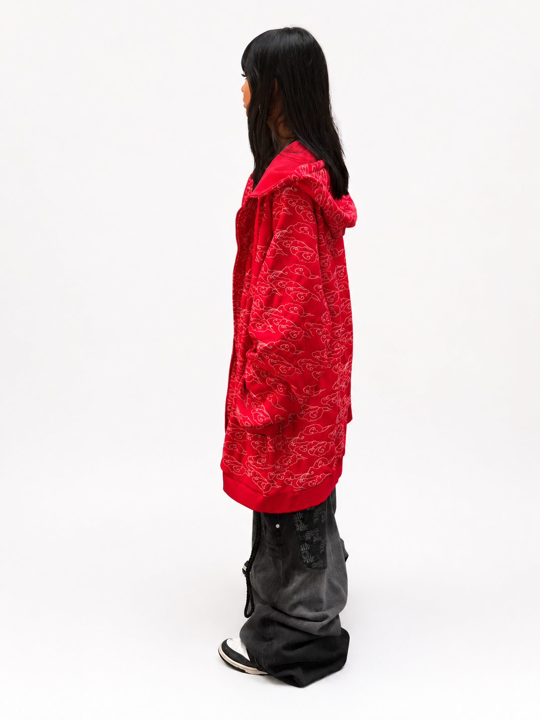JP Red Cloud Zip Up Hoodie